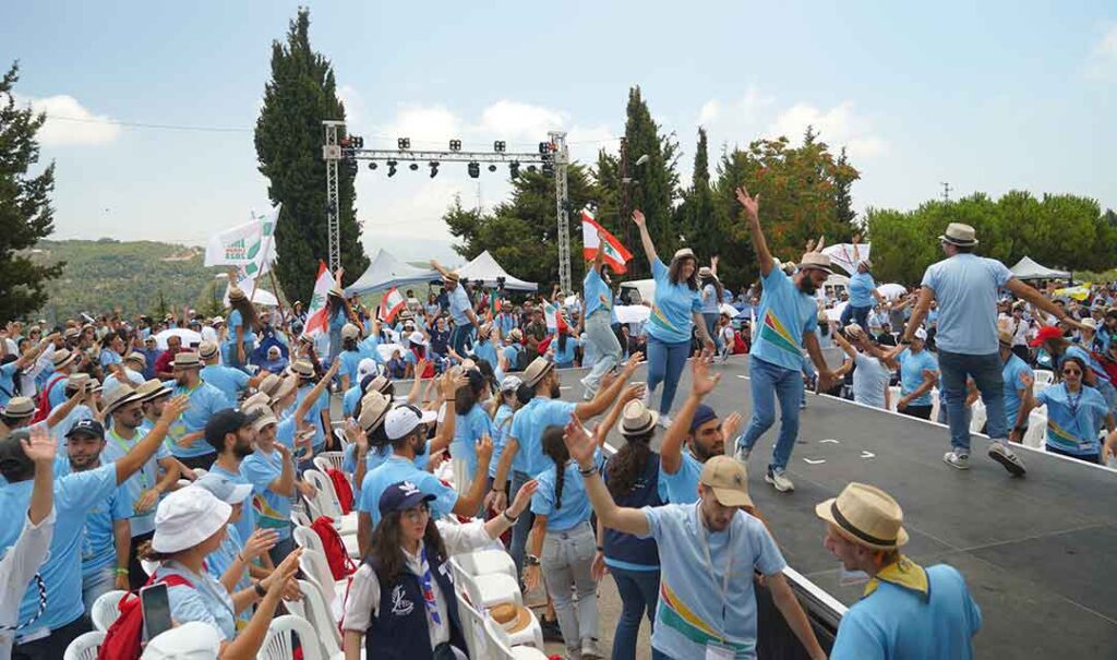 Jóvenes sirios y libaneses recrearon el espíritu de la JMJ de Lisboa