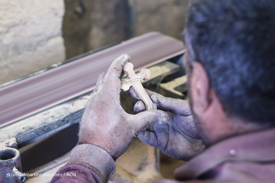 Artesano en Tierra Santa