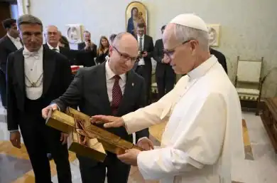 Papa León XIV con ACN