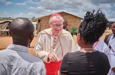 Visita del cardenal Parolin a Pemba, en Mozambique