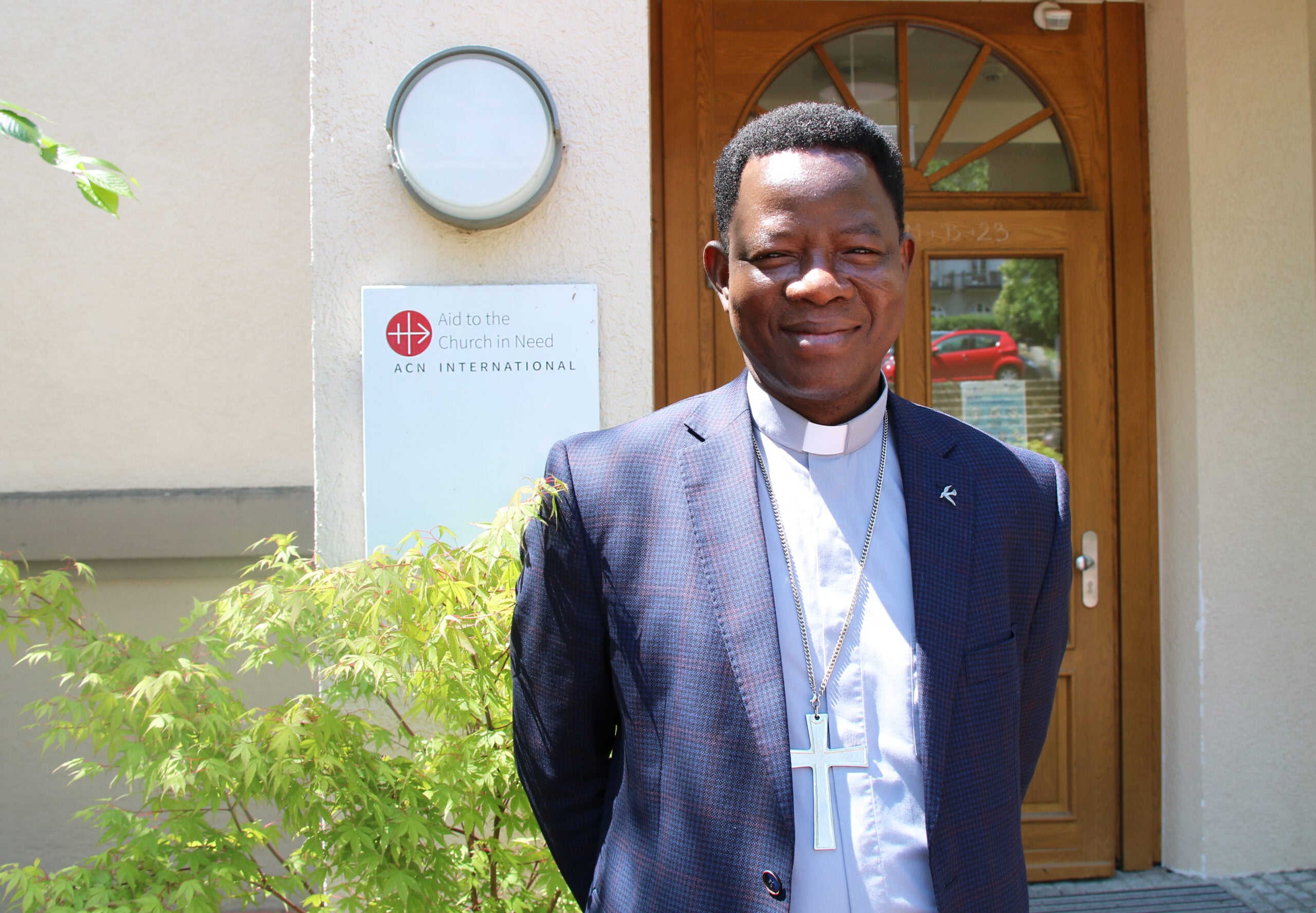Obispo Bulus Dauwa Yohanna de Kontagora, Nigeria, en ACN Internacional (2013).