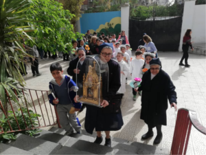Medio Oriente. Escuela de Lourdes, en Siria, perteneciente a las Hijas de la Caridad de San José en Balabel Al Mahabeh.
