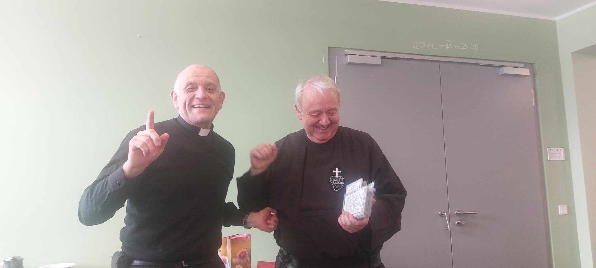 Despedida al padre Anton Lässer y bienvenida al padre Friedrich Bechina.