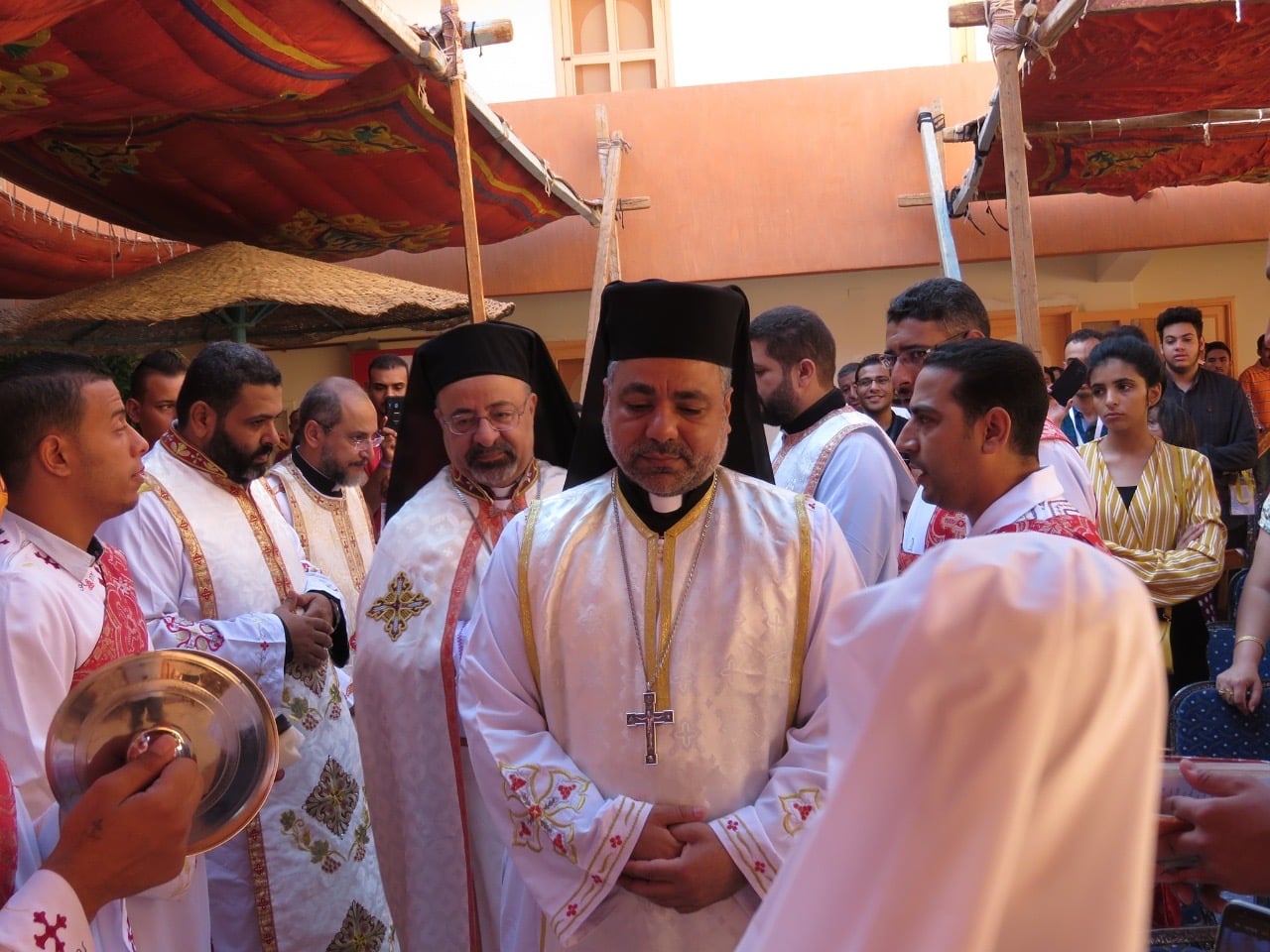 Egipto. Conferencia anual sobre la familia bajo el tema "La familia como testimonio de Jesús ante los desafíos de hoy" - 2019. Patriarca católico copto Ibrahim Sidrak (Patriarca de la Iglesia católica copta en Egipto).